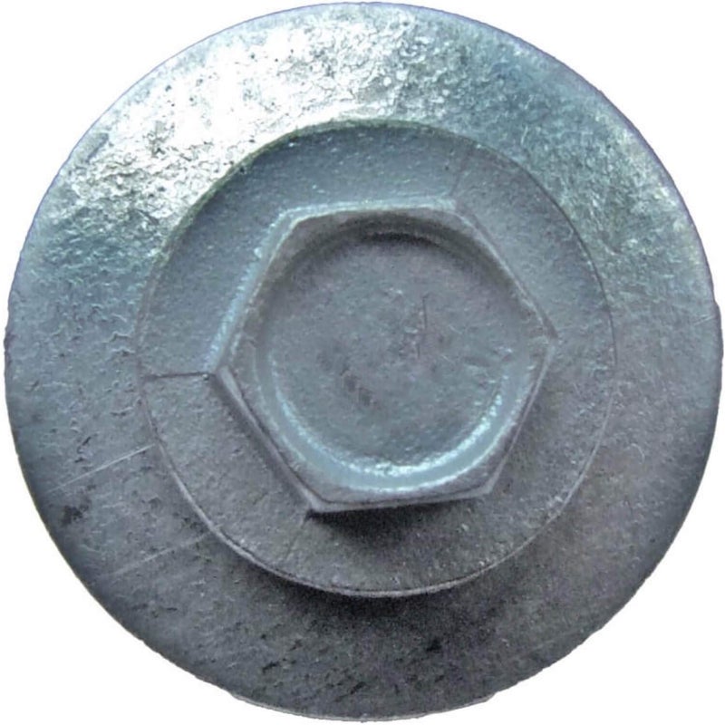 Jake Sales Metal ROOFING SCREWS: (250) 12 x 2-1/2" GALVANIZED/ZINC Hex ReGrip Head Sheet Metal Roof Screw. Sharp Point metal to wood siding screws. EPDM washer. Colored head - Image 4